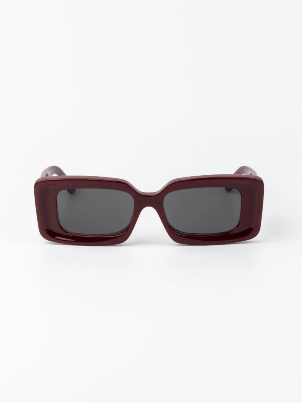 Loewe Women Sunglasses Red Grey Rectangular LW40102F 66A NEW AUTHENTIC